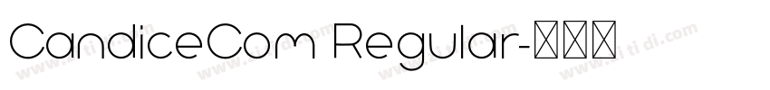 CandiceCom Regular字体转换